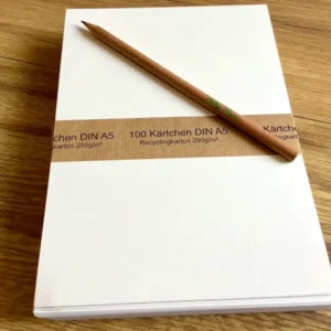 Karteikarten A5 blanko Recyclingkarton - Polly Paper Bürobedarf in Berlin-Mitte