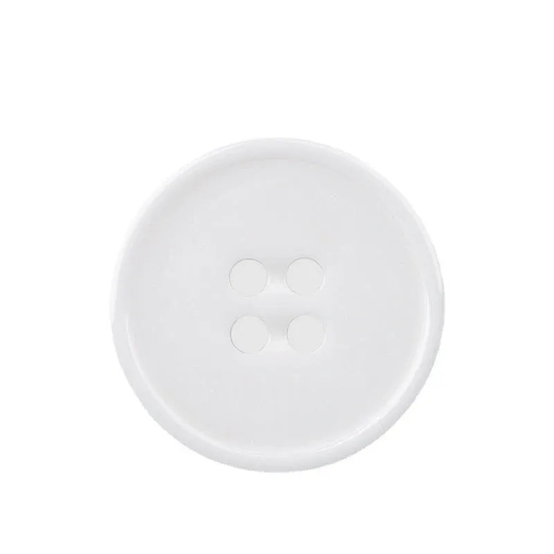 15mm/20mm Premium White Ceramic Buttons for Men Women Suits 10pcs