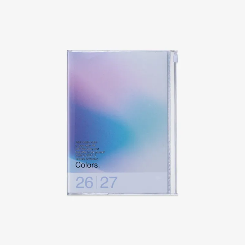 CALENDAR SEP 2026 - DEC 2027 A5 // BLUE GRADIENT