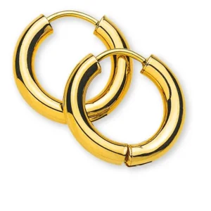 Creolen Runddraht Gelbgold 750 D: 16mm
