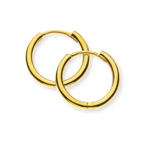Creolen Gelbgold 750 Rund-Profil D: 14.8mm