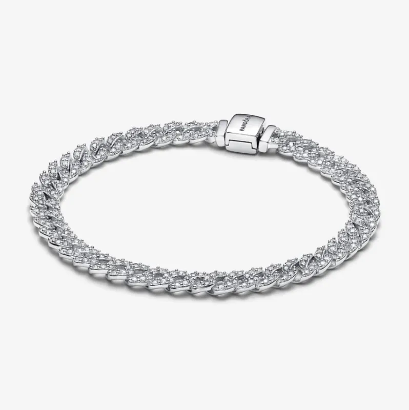 Pandora Armband Timeless Pavé Gliederarmband, Schimmernde Eleganz
