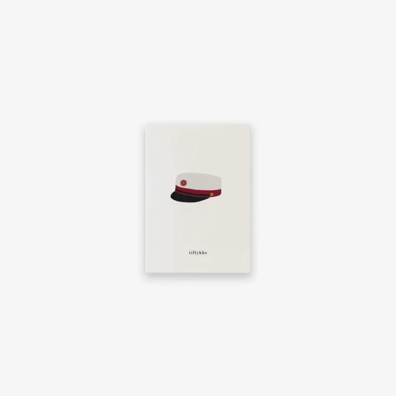 SMALL GREETING CARD // STUDENT (RØD) (DANISH)