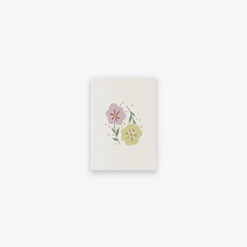 Small greeting card with two flowers