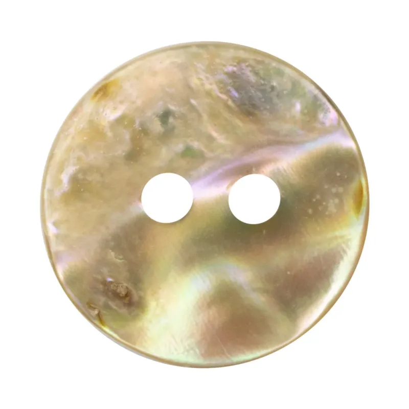 Irregular Curved Natural Abalone Shell Buttons 10 Pack 20mm