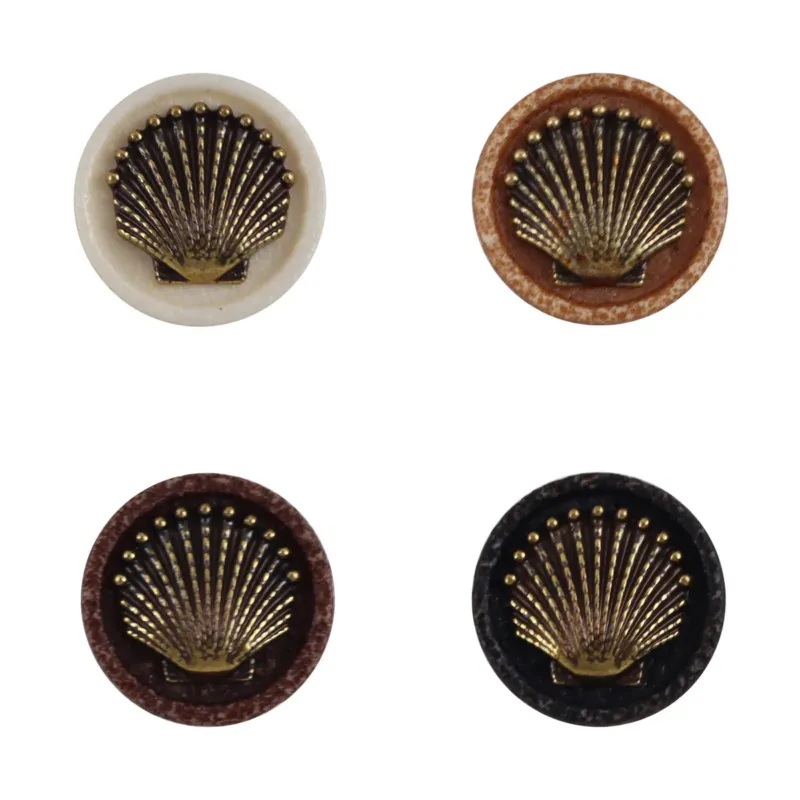 Vintage Distressed Washed Resin Shank Button 10 Pack