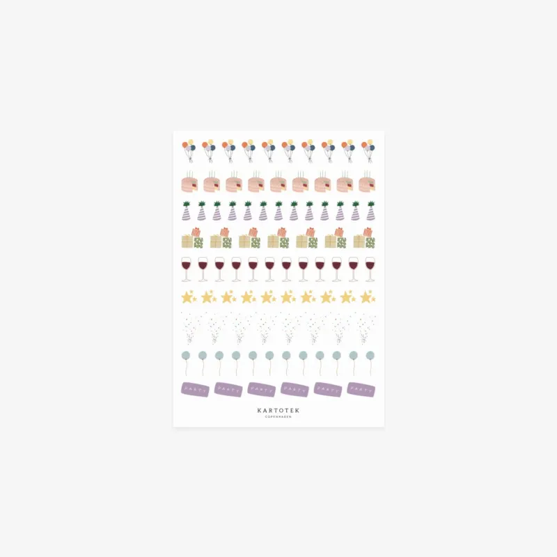 STICKERS // MINI CELEBRATION ICONS