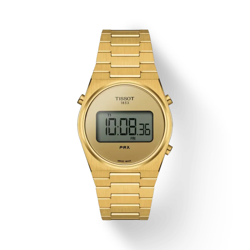 Tissot PRX Digital 35MM Gold für Damen - Gold Zifferblattfarbe