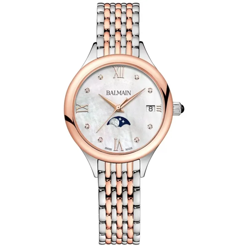 Balmain de Balmain Moon Phase Date Perlmutt Bicolor – B4918.33.85