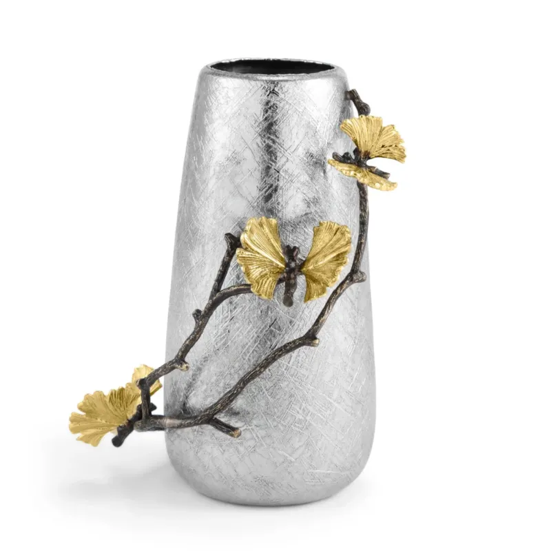 Butterfly Ginkgo Vase - Large by Michael Aram