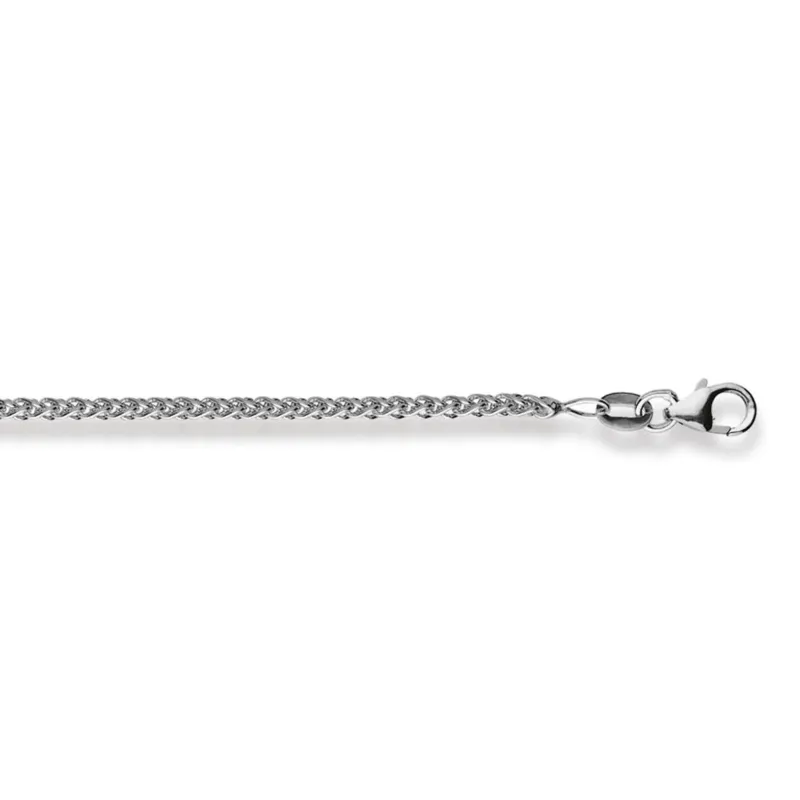 Classics Collier Gold 750 Weiss Zopf 2.1 mm | Silber
