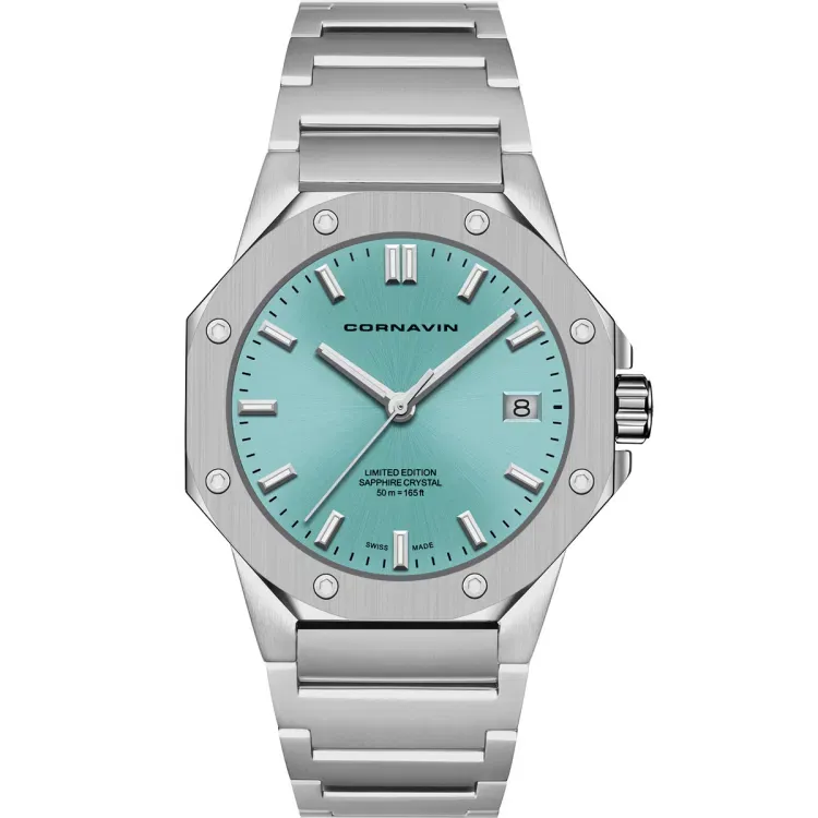 Cornavin Downtown Sky Ice Blue Limited Edition Damenuhr - CO.SKY.04.B