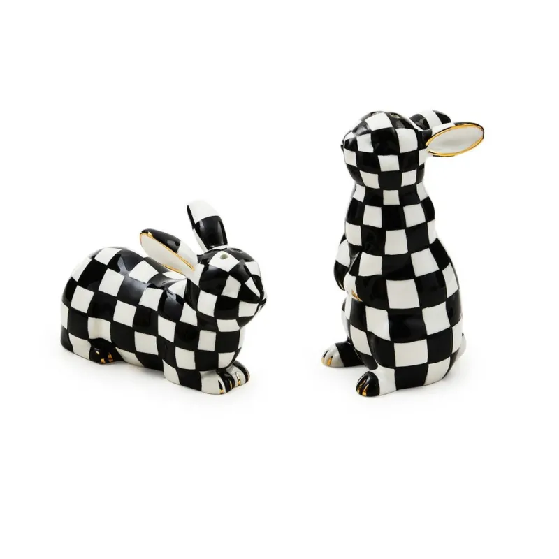 Courtly Check Bunny Salt and Pepper Set