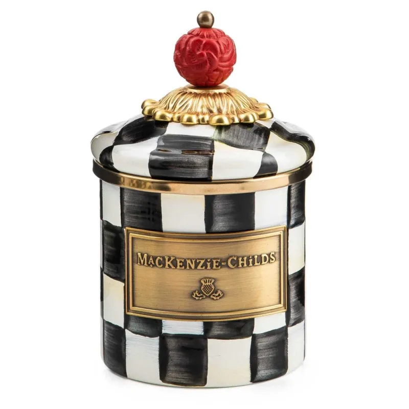 Courtly Check Enamel Canister - Mini - |VESIMI Design|