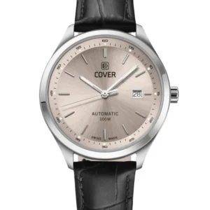 COVER Arena Automatic Sand, Leder Silber Herrenuhr - COA225.06