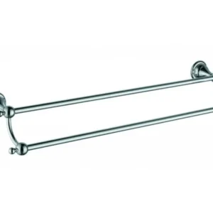 Double Towel Rack Holder Sole Chrome - |VESIMI Design| Luxury and Rustic bathrooms online