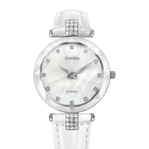 Facet Strass Schweizer Damenuhr - J5.619.M