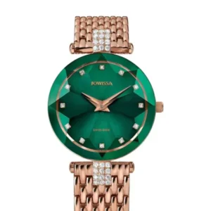 Facet Strass Schweizer Damenuhr - J5.776.M