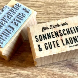 Stempel Sonnenschein & Gute Laune (Cats on appletrees) - Polly Paper - Umweltfreundliche Schreibwaren