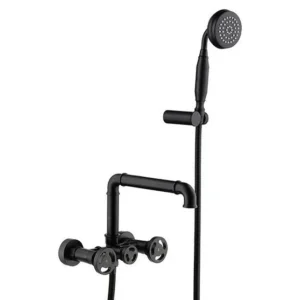 Industrial Black Matte Finish Simple Bathtub Faucet - |VESIMI Design| Luxury and Rustic bathrooms online