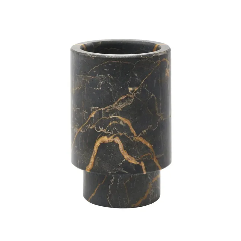 Italian Marble Luxury Bathroom Accessories - PORTO Toothbrush Holder - |VESIMI Design| Luxury and Rustic bathrooms online
