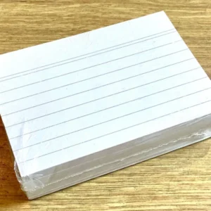 100 linierte Karteikarten A7 weiß aus Recyclingpapier 180g
