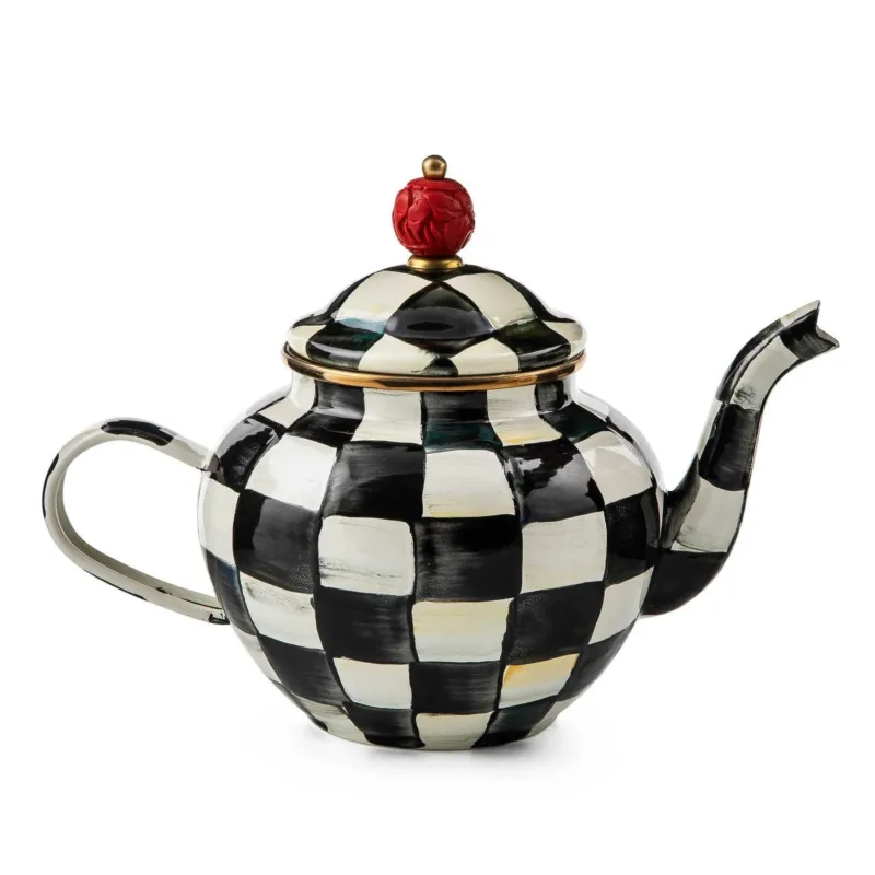 MacKenzie-Childs Courtly Check 4 Cup Teapot - |VESIMI Design|