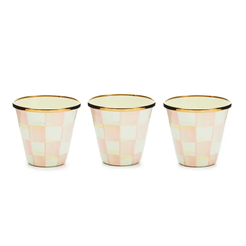 MacKenzie - Childs Rosy Check Herb Pots, Set of 3 - |VESIMI Design|