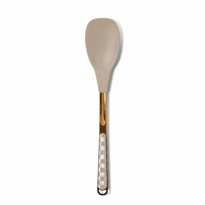 Mocha Check Spoon MacKenzie - Childs 2025 Collection - |VESIMI Design|