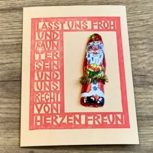 Postkarte Nikolaus froh und munter (Flitzpost) - Polly Paper - Umweltfreundliche Schreibwaren