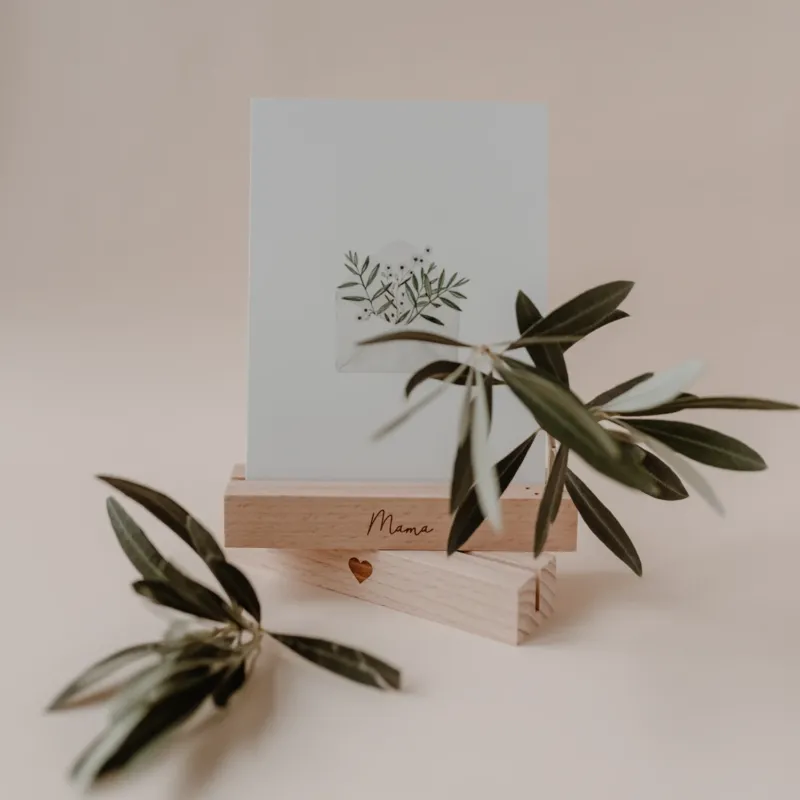 Karten- und Trockenblumenständer 12cm Mama im 2er Set
