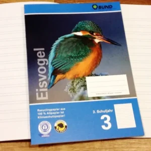 A5-Heft Lin. 3. Klasse Eisvogel auf Cover