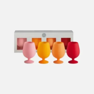 Porter Green Stemm Silicone Unbreakable Wine Glasses in Summer